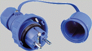 Druckwasserdichter Stecker IP 68 Blau 