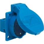 Schutzkontakt-Einbau-Steckdosen blau (RAL 5017) 