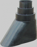 Mast-Tülle  	für Rohr-Ø 38 - 60 mm Farbe: schwarz 