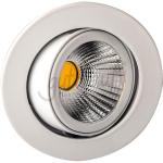 LED-Einbaustrahler "rund, schwenkbar" weiß 8 W warmweiß, 830 710 lm 