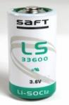 Saft Lithium Rundzelle LS 33600  	3,6 V  17000 mAh 