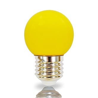LED Tropfen E27, 2W gelb 