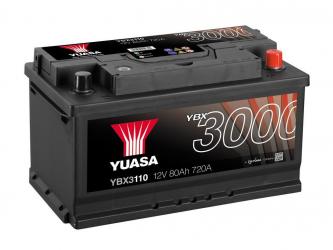 YUASA AUTO BATTERIE YBX3110 12V 80AH 